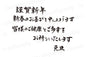 謹賀新年新春のお喜びを申し上げます皆様のご健康とご多幸をお祈りいたします元旦